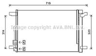 Радиатор кондиционера (конденсер) AUDI A3 [8V] / GOLF VII (2012>)