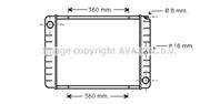 AVA VO2038_радиатор системы охлаждения! Volvo 740
