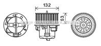 Вентилятор отопителя салона Volvo S60  S80  V60  V