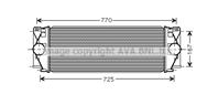 AVA MS4396_интеркулер! MB Sprinter 2.2CDi 06&gt