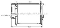 Радиатор BMW E30/E36 1.6-2.8 A/T 87-03