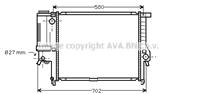 Ava bw2140_радиатор системы охлаждения! акпп bmw
