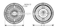 Ava aic285_муфта вентил.! audi 100/a6 2.3/2.4d/2.