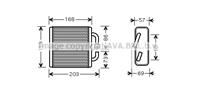 Ava mz6144_радиатор печки! mazda 323/mx-3 1.3-1.8