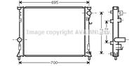 AVA CR2097_радиатор системы охлаждения! Chrysler 300 C 2.7-6.1 04&gt