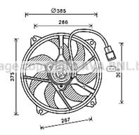 Вентилятор радиатора c4/307/308 07-
