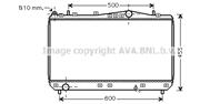 Ava dwa2052_радиатор системы охлаждения! chevrole