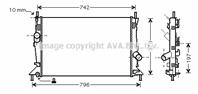 AVA FDA2369 Радиатор FORD FOCUS 1.4-1.8/2.0TD 04-