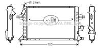 AVA OLA2294_радиатор системы охлаждения! Opel Ast