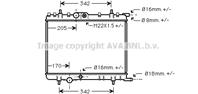 AVA PE2300 Радиатор PEUGEOT PEU.206 1.1-2.0 00-