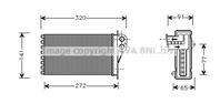 AVA PE6199_радиатор печки! Peugeot 206 1.1-2.0HDi