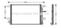 AVA AI5238_[8E0260403H] !радиатор конд. Audi A4 1