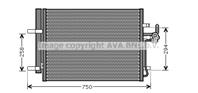 Ava fda5428d_радиатор кондиционера! ford mondeo 1.6-2.3 07&gt