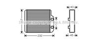 AVA TO6368_радиатор печки! Toyota Avensis All 98-00