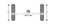 AVA COOLING TOD017 Осушитель кондиционера NISSAN MICRA K12/TIIDA 1.2-1.6 02-/06-