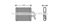 Ava ka6044_радиатор печки! kia rio all 00-05