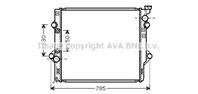 AVA TO2367 Радиатор TOYOTA LAND CRUISER 120 4.0 03-