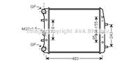 AVA SAA2005 Радиатор SKODA FABIA 1 4-1 9 99-