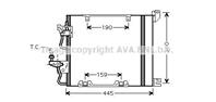 AVA OL5368D_радиатор кондиционера! с осушит. Opel