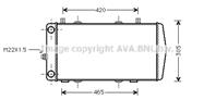 AVA SA2004_радиатор системы охлаждения! МКПП Skod