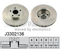 J3302136_диск тормозной передний! вентилир. Lexus RX 3.0 03-08