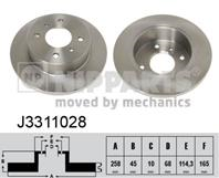 J3311028_диск тормозной задний! nissan almera/pri