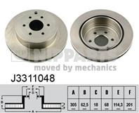 J3311048_диск тормозной задний!nissan pathfinder/