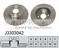 J3303042_диск тормозной передний! mazda 323 1.3-1