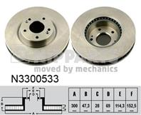 N3300533_диск тормозной передний!hyundai ix35/son