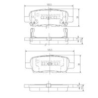 Колодки тормозные дисковые задние J3611044 от производителя NIPPARTS