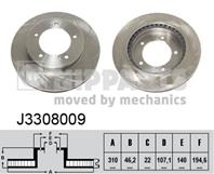 Диск тормозной j3308009