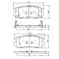 Тормозные дисковые колодки J3610905 от производителя NIPPARTS