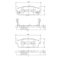 Колодки тормозные NISSAN 200 SX/LAUREL/CEDRIC/SKYLINE 88-01 задние