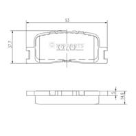 Колодки тормозные дисковые задние J3612024 от компании NIPPARTS