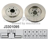 J3301095_диск тормозной передний! nissan pathfind