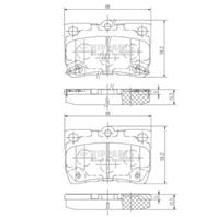 Колодки тормозные дисковые задние N3612041 от компании NIPPARTS