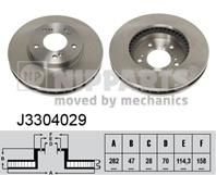 J3304029_диск тормозной передний! Honda CR-V/Prelude 2.0-2.3 95&gt