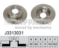 J3313031_диск тормозной задний! Mazda 3/5 1.4/1.6/TD/2.0CD 03&gt