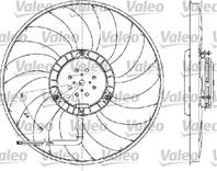 VL698609_вентилятор охлаждения! Audi A4 2.4-3.0/3.0 quattro 01-04