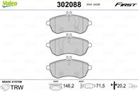 Колодки тормозные MERCEDES W204/W212 передние