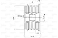 VL588059_шкив генератора! VW Passat 2.3 VR5 97-01 ch.3BX150001&gt