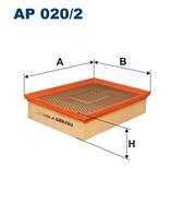 AP 020/2 фильтр воздушный! Opel Vectra 2.2i/2.0Di/DTi 16V 96-03