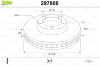 Диск торм. BMW X5 (E53) (01-00&gt11-06)