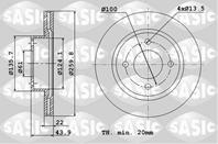 Диск тормозной (комплект  цена за 2 шт.) NISSAN Mi