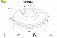 Диск тормозной AUDI A3/SKODA OCTAVIA/VW GOLF 12- передний вент.D 276мм.