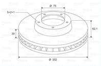 Диск торм. BMW X5 (E53) (01-00&gt11-06)