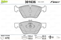 Колодки торм. MB W210/C208 перед. к-т