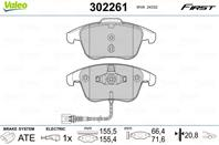 Колодки тормозные дисковые перед audi q3 11-/vw sharan 10-/tiguan 07-