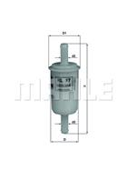 Inline fuel filter