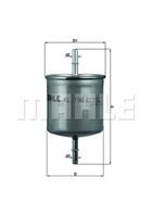 [kl196] knecht (mahle filter) фильтр топливный